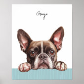 Persoonlijke print van Boston Terrier-hond (Voorkant)