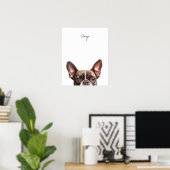 Persoonlijke Print van Boston Terrier Hond (Thuiskantoor)