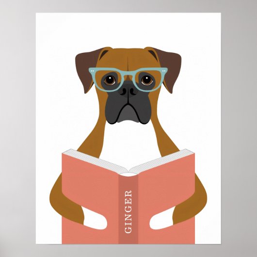 Persoonlijke print van Boxer-hond (Voorkant)