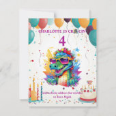 Persoonlijke Prints & Download Meisjes Verjaardag Kaart (Achterkant)