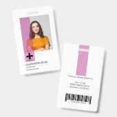 Persoonlijke professionele Logo en foto Badge (Front & Back)