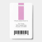 Persoonlijke professionele Logo en foto Badge (Back)