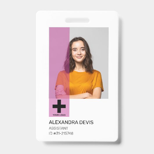 Persoonlijke professionele Logo en foto Badge (Front)