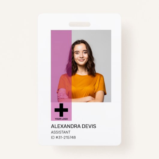 Persoonlijke professionele Logo en foto Badge (Voorkant)