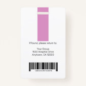 Persoonlijke professionele Logo en foto Badge (Achterkant)