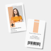 Persoonlijke professionele Logo en foto Badge (Front & Back)