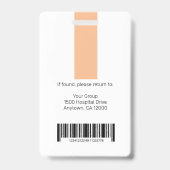 Persoonlijke professionele Logo en foto Badge (Back)