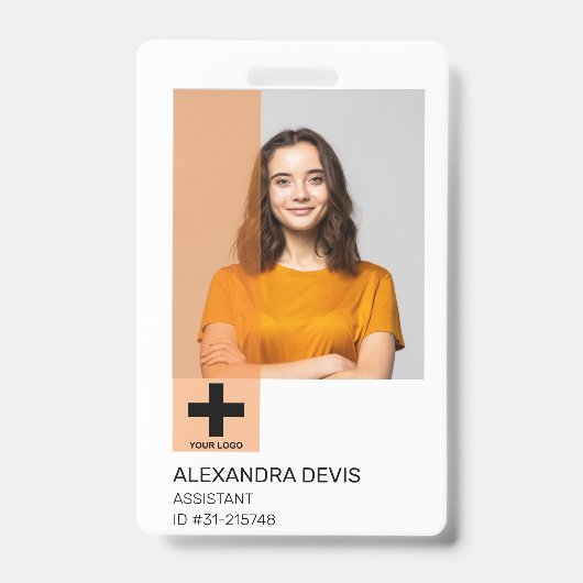 Persoonlijke professionele Logo en foto Badge (Front)