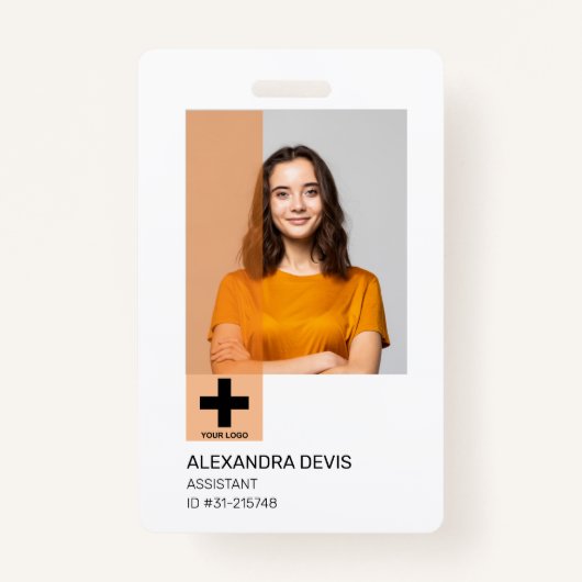 Persoonlijke professionele Logo en foto Badge (Voorkant)