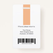 Persoonlijke professionele Logo en foto Badge (Achterkant)