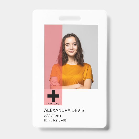 Persoonlijke professionele Logo en foto-ID Badge (Front)