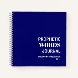 Persoonlijke profetische woorden Prayer Journal Notitieboek