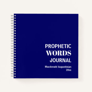 Persoonlijke profetische woorden Prayer Journal Notitieboek