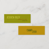 Persoonlijke profielkaarten - Camp Mini Visitekaartje (Voorkant / Achterkant)