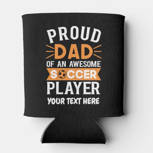 Persoonlijke proud Voetbal Blikjeskoeler (Achterkant)