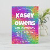 Persoonlijke Psychedelische Regenboog Verjaardag  Kaart (Staand voorkant)