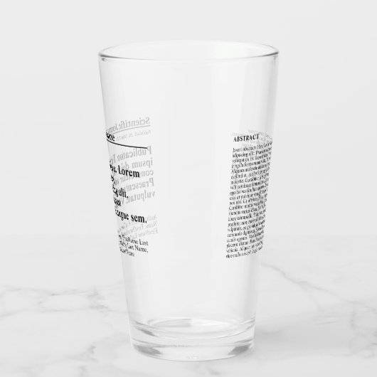 Persoonlijke publicatie Drink glas (Links)