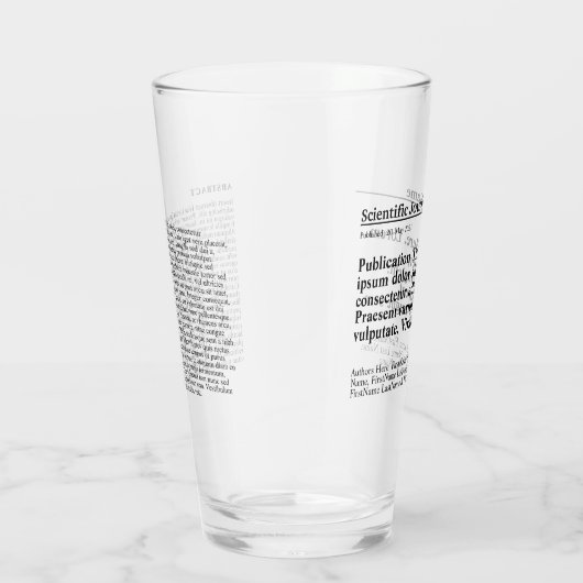 Persoonlijke publicatie Drink glas (Rechts)