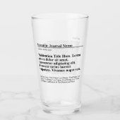 Persoonlijke publicatie Drink glas (Voorkant)