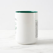 Persoonlijke publicatie Two-Tone 15oz Mok - Groen (Center)