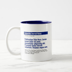 Persoonlijke publicatietweetone Mok - blauw