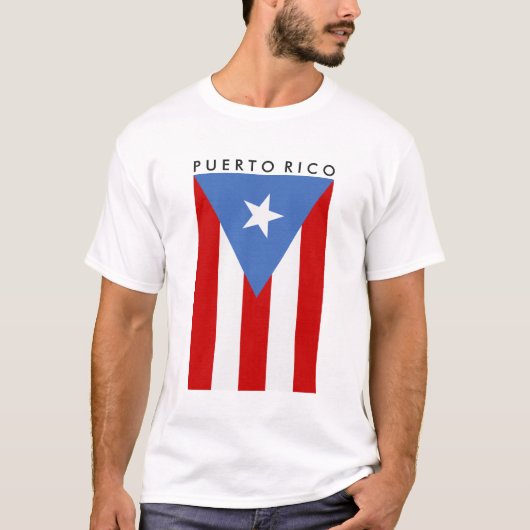 Persoonlijke Puerto Ricaanse vlag T-shirt (Voorkant)