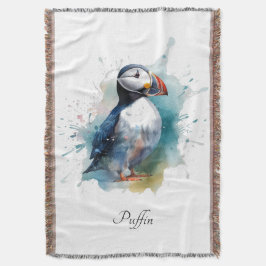Persoonlijke Puffin Strandhuis Welkom Deken