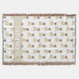 Persoonlijke Pug Baby Deken