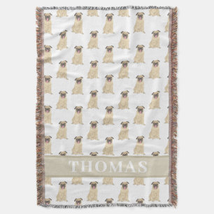 Persoonlijke Pug Babydeken Deken