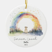 Persoonlijke Pug Kerst Ornament (Voorkant)