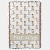 Persoonlijke Puggle Deken (Voorkant Verticaal)