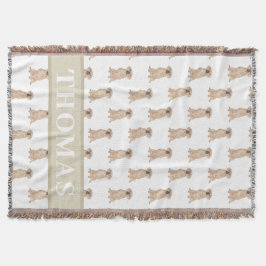 Persoonlijke Puggle  Deken