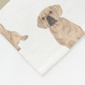 Persoonlijke Puggle  Fleece Deken (Hoek)
