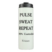Persoonlijke Pulse Sweat Repeat gym Thermosbeker (Voorkant)