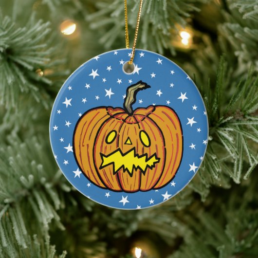 Persoonlijke pumpkin Halloween Hanging Ornament (Boom)
