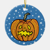 Persoonlijke pumpkin Halloween Hanging Ornament (Voorkant)