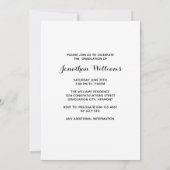 Persoonlijke Puppy Dog Afstuderen Graduation Party Kaart (Achterkant)