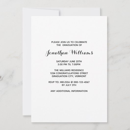 Persoonlijke Puppy Dog Afstuderen Graduation Party Kaart (Achterkant)