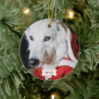 Persoonlijke Puppy Eerste Kerstmis Foto Ornament