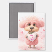 Persoonlijke Puppy Love Magneet (Voorkant / Achterkant)