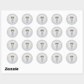 Persoonlijke Purim sticker – Jongens Robot Thema (Vel)