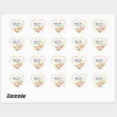 Persoonlijke Purple Heart-stickers Hart Sticker (Vel)