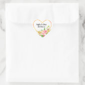 Persoonlijke Purple Heart-stickers Hart Sticker (Tas)