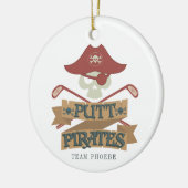 Persoonlijke Putt Pirates Golfing Hobby Keramisch Ornament (Links)