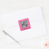 Persoonlijke QR-code genereer URL Vierkante Sticker (Envelop)