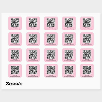 Persoonlijke QR-code genereer URL Vierkante Sticker