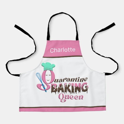 Persoonlijke quarantaine Baking Queen Kinder Schort (Voorkant)