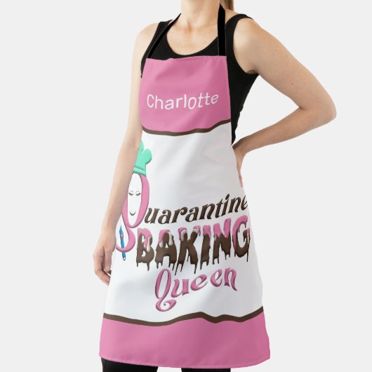 Persoonlijke Quarantine Baking Queen Schort (Insitu)