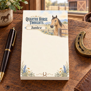 Persoonlijke Quarter Horse Gedachten Buckskin Paar Post-it® Notes