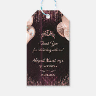 Persoonlijke Quinceañera-cadeaubonnen | Aangepaste Cadeaulabel